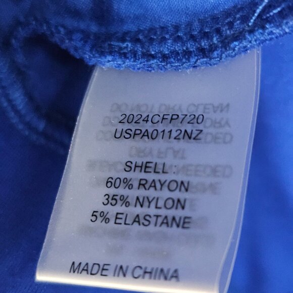 Universal Standard Women's Blue Pintuck Point Tapered Ankle Pants Size XS NWT - Picture 8 of 14